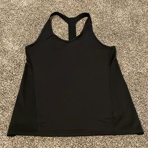Black workout tank
